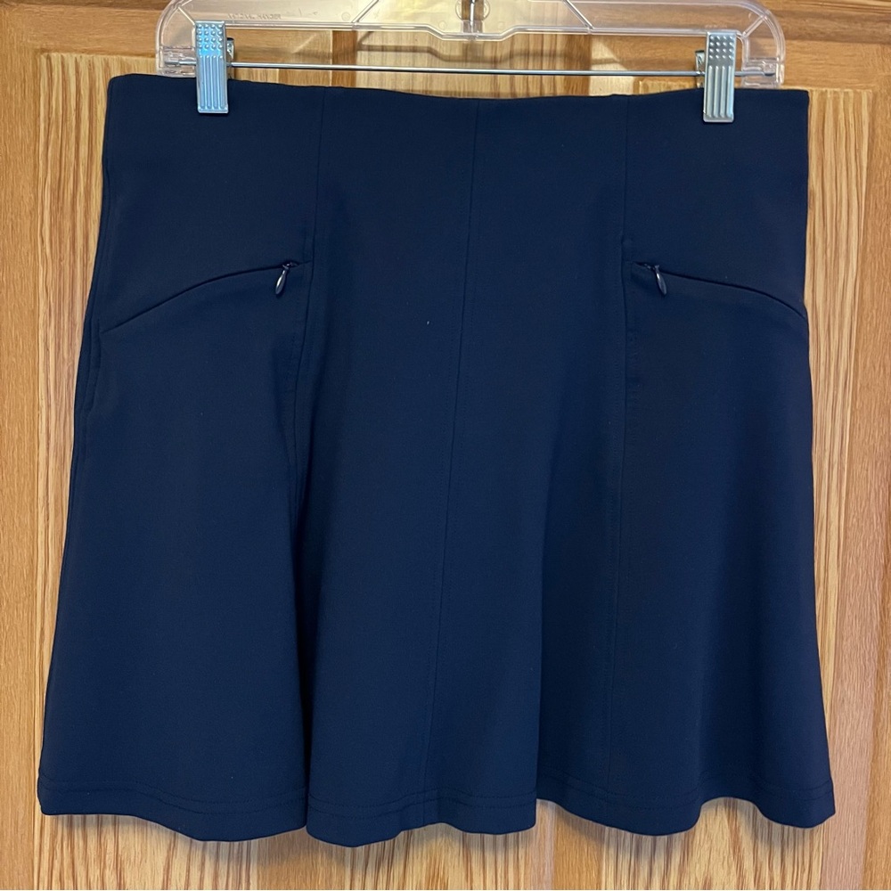 SOUTHERN TIDE NAVY SKATER SKIRT.    M